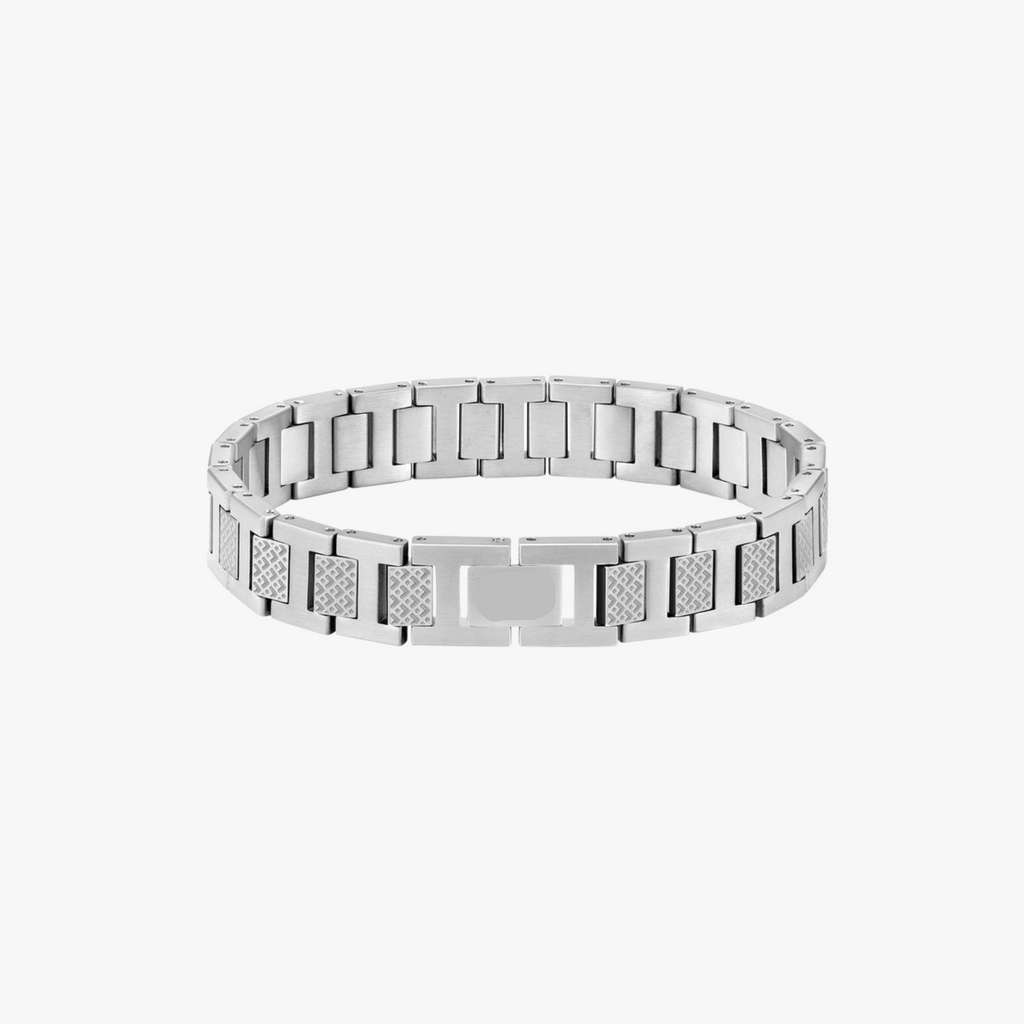 (STOCK) Brazalete Metropole Plateado