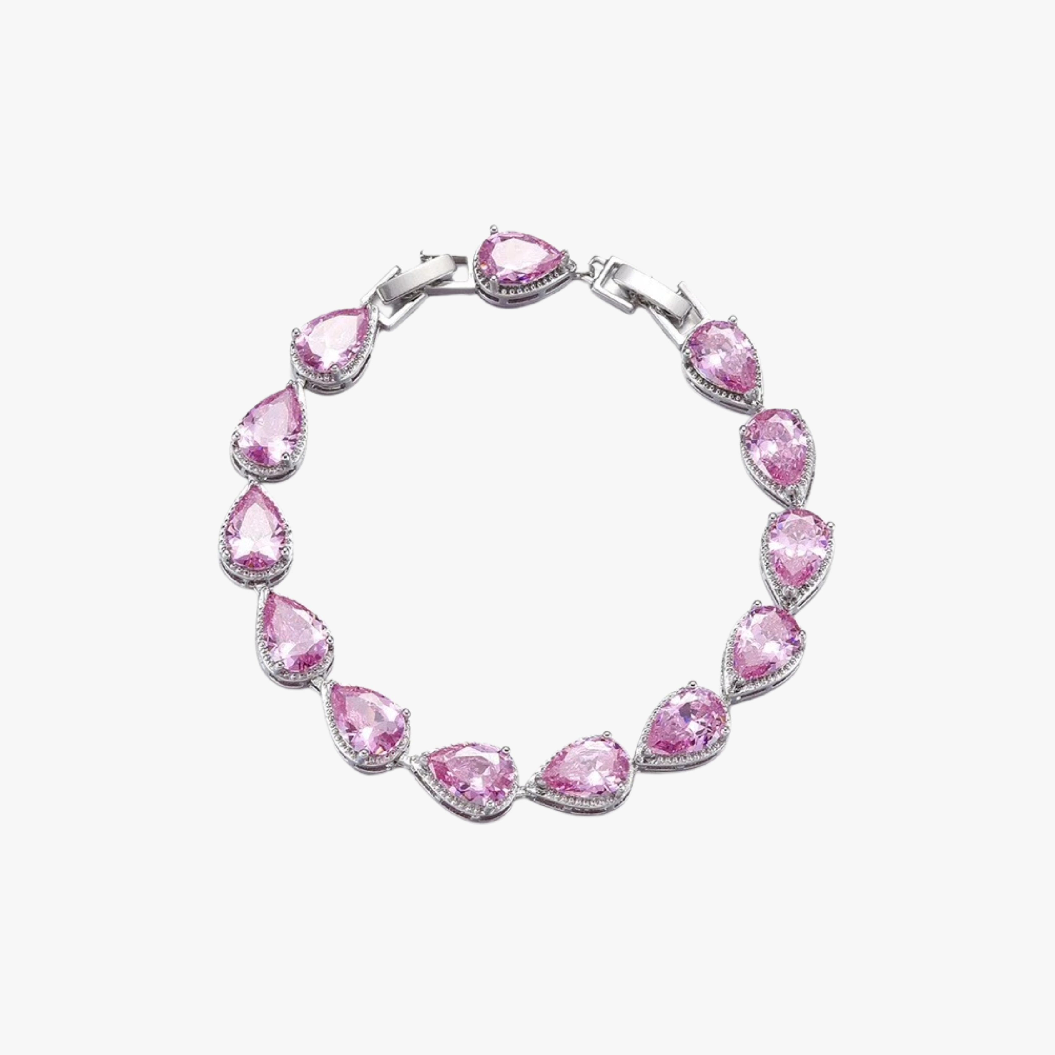 Pulsera Teardrop Rosa