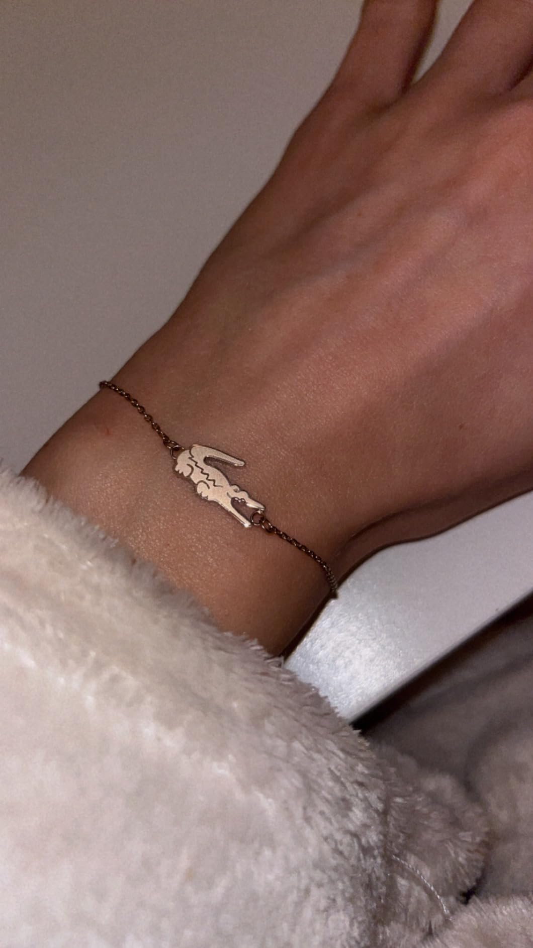 (STOCK) Pulsera Crocodile Dorado