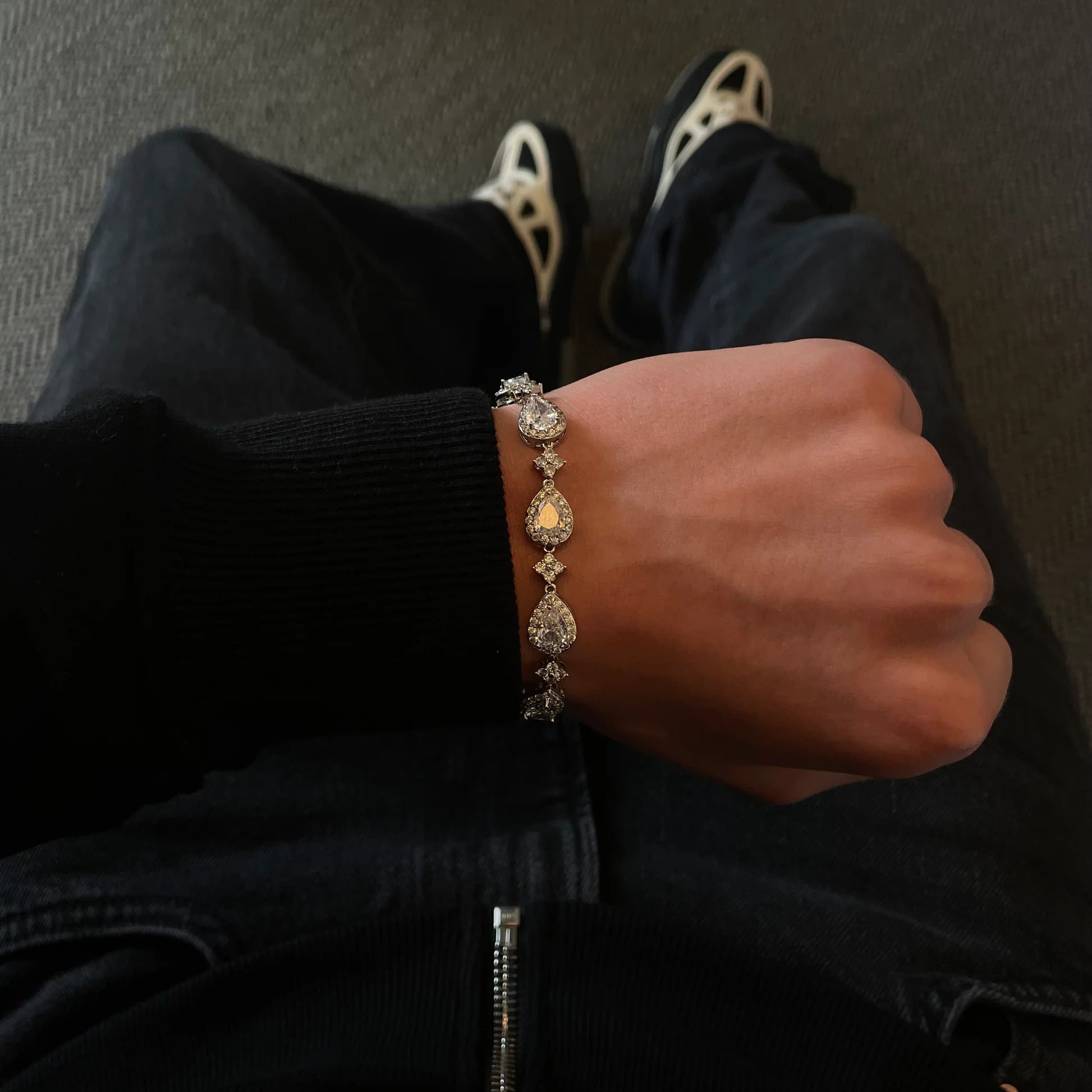 Pulsera Lágrima de Kilian Plateado